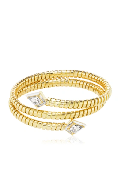 Emily P Wheeler Women's Dress Up 18k Yellow Gold, Morganite & Diamond Twinkle Wrap Bracelet In White