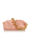 Bottega Veneta The Chain Pouch Leather Bag In Pink