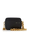 Kara Universal Chain-detailed Leather Camera Bag In Black