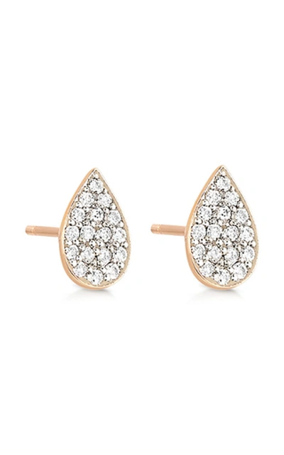 Ginette Ny Women's Bliss 18k Rose Gold & Diamond Stud Earrings