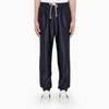 GUCCI BLUE JOGGING TROUSERS WITH WEB TAPE,655343XJDF1-J-GUC-4330