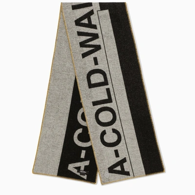 A-cold-wall* Contrasting Logo-print Scarf In Multicolor