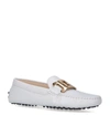 Tod's Women's Kate Gommini Leather Driving Shoes In White