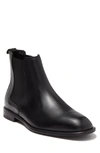 Donald Pliner Croc Embossed Leather Chelsea Boot In Black