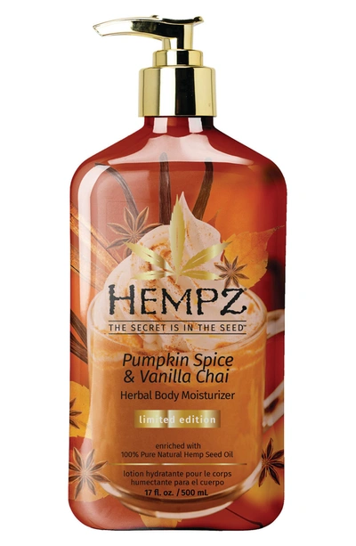 Hempz Herbal Body Moisturizer In Pumpkin Space And Vanilla