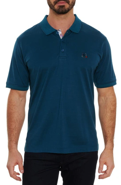 Robert Graham Archie Short Sleeve Polo In Lt. Pink
