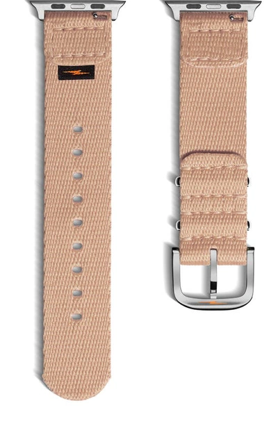 Shinola Nato Nylon 20mm Apple Watch® Watchband In Blush