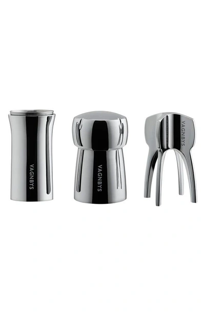 Ethan+ashe Vagnbys® Champagne Master 3-piece Set In Stainless Steel