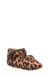 Elephantito Babies' Mary Jane Crib Shoe In Suede Leopard