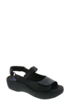 Wolky Jewel Sandal In Black/ Black