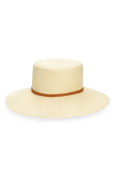 Madewell X Biltmore® Wide Brim Straw Boater Hat In Uncolored Straw