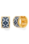 Kate Spade Huggie Earrings In Navy Multi