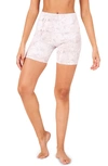 Onzie Mini Bike High Waist Shorts In Alabaster