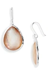 Ippolita Women's Wonderland Sterling Silver & Brown Shell Doublet Large Teardrop Earrings