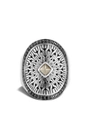 John Hardy Classic Chain Radial Saddle Ring In Silver