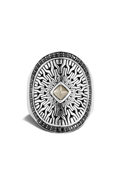 John Hardy Classic Chain Radial Saddle Ring In Silver