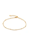 Monica Vinader Fine Beaded Chain Bracelet In Gold