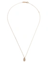 Suzanne Kalan 18kt Yellow Gold Baby Dog Tag Diamond Necklace In Gold