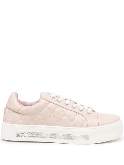 Carvela Jeo Quilted Trainers In Rosa
