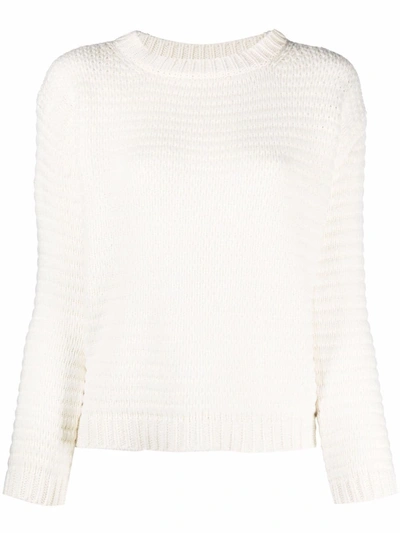 Fabiana Filippi Textured Cashmere Jumper In White