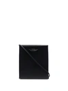 Medea Leather Crossbody In Schwarz
