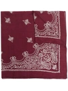 Destin Paisley-print Scarf In Rot