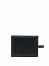 EMPORIO ARMANI PEBBLED-EFFECT LEATHER WALLET