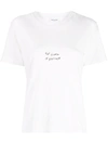 SAINT LAURENT 标语印花短袖T恤