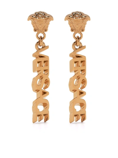 VERSACE LA MEDUSA DROP EARRINGS