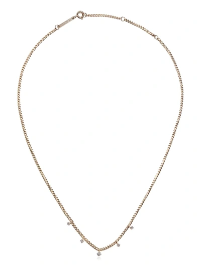 Zoë Chicco 14kt Yellow Gold Xs Curb-chain Diamond Necklace