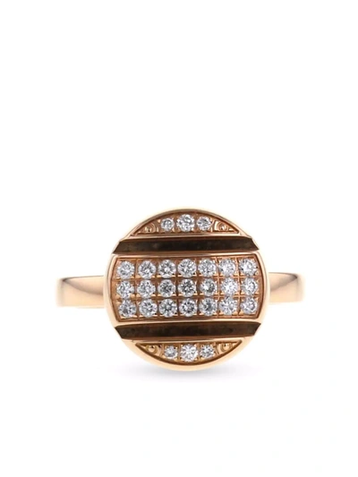 Pre-owned Chaumet 2010s  18kt Rose Gold Class One Diamond Ring In Pink