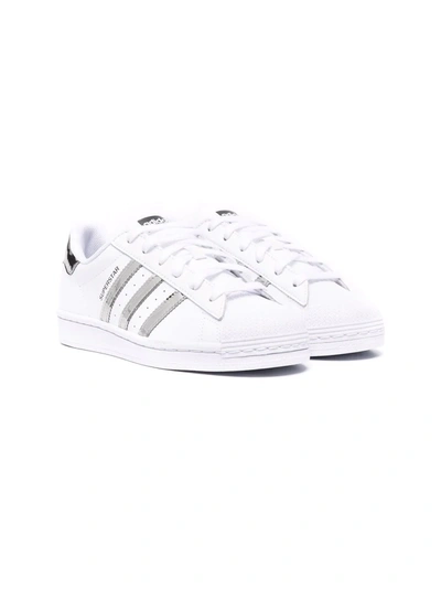 Adidas Originals Teen Superstar Low-top Trainers In White