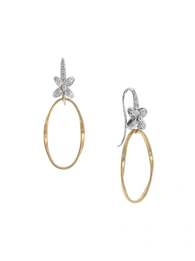 Marco Bicego Women's Marrakech Onde Two-tone 18k Gold & Diamond Drop Earrings