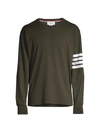 Thom Browne Long-sleeve Oversized T-shirt In Green