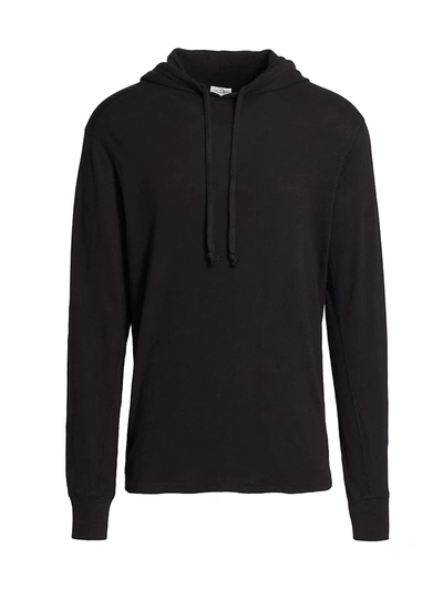 Rag & Bone Flame Drawstring Hoodie In Black