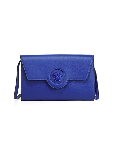 Versace La Medusa Colorblock Leather Wallet-on-strap