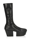 Prada Platform Pull On Bootie Pull On In Nero