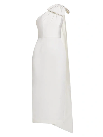 Alexia Mar A Anne Silk Faille Dress In White