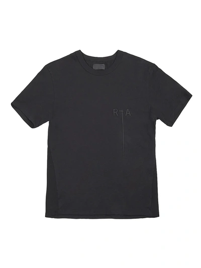 Rta Pablo Logo-embroidered Cotton T-shirt In Black