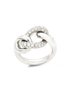 POMELLATO WOMEN'S CATENE 18K WHITE GOLD & DIAMOND RING,400014656725