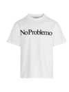 Aries No Problemo-print Cotton-jersey T-shirt In White
