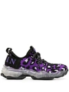 Philipp Plein Runner Leopard-print Sneakers In 73 Purple