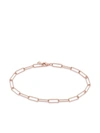 Monica Vinader Alta Textured 18ct Rose Gold-plated Vermeil Sterling Silver Bracelet In Rosa
