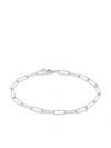 Monica Vinader Silver Alta Textured Chain Bracelet In Silber