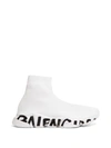 Balenciaga Speed Lt Graffiti Sole Sneaker Grey