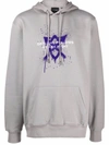Daily Paper Gray Lukus Hooded Sweatshirt In Grau