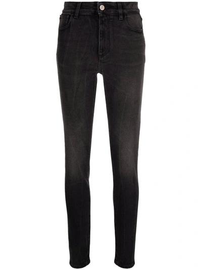 Attico High-waist Skinny-fit Jeans In Black