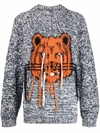 KENZO INTARSIA KNIT TIGER JUMPER