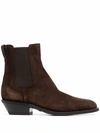 Tod's Texan Suede Ankle Boot In 褐色