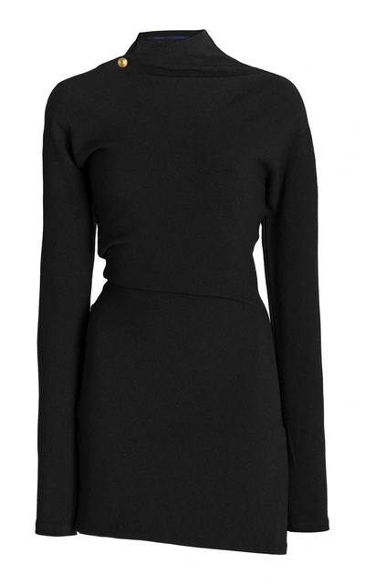 Proenza Schouler Women's Twisted Stretch Crepe Tunic Top In Black